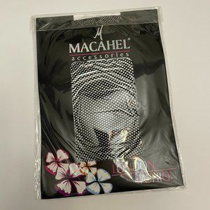 Macahel Fishnet Tights Pink, Fluorescent Yellow, and Black